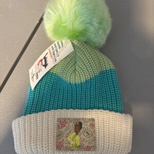 Love Your Melon Disney Tiana Princess and the Frog Pom Beanie. , NWT